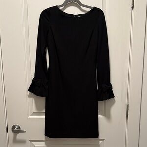 Karl Lagerfeld Black Long Sleeve Dress